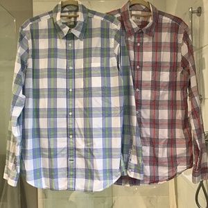 Bundle of 2 Gap Lived-In Wash Shirts
